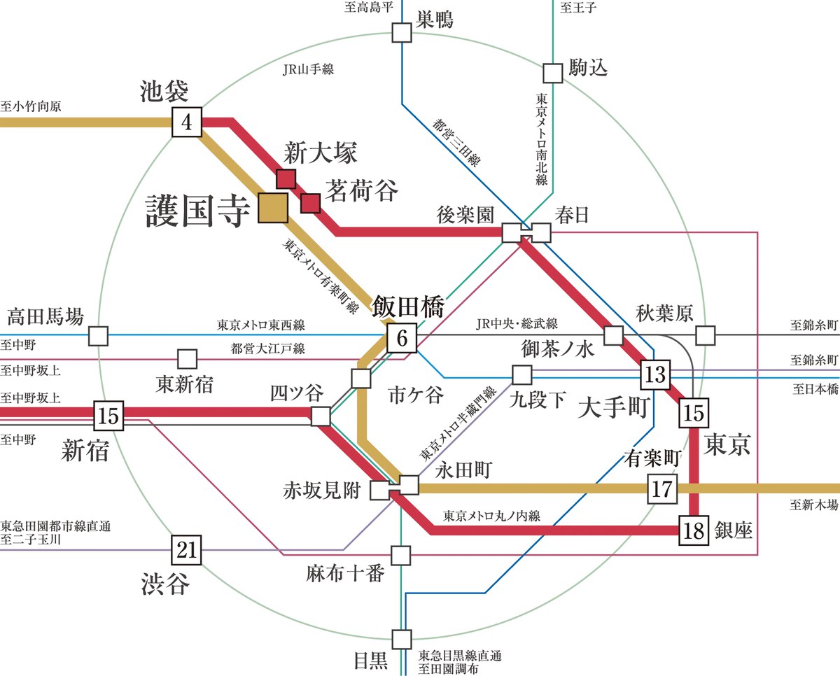 ブランズ護国寺富士見坂 エリアマップ