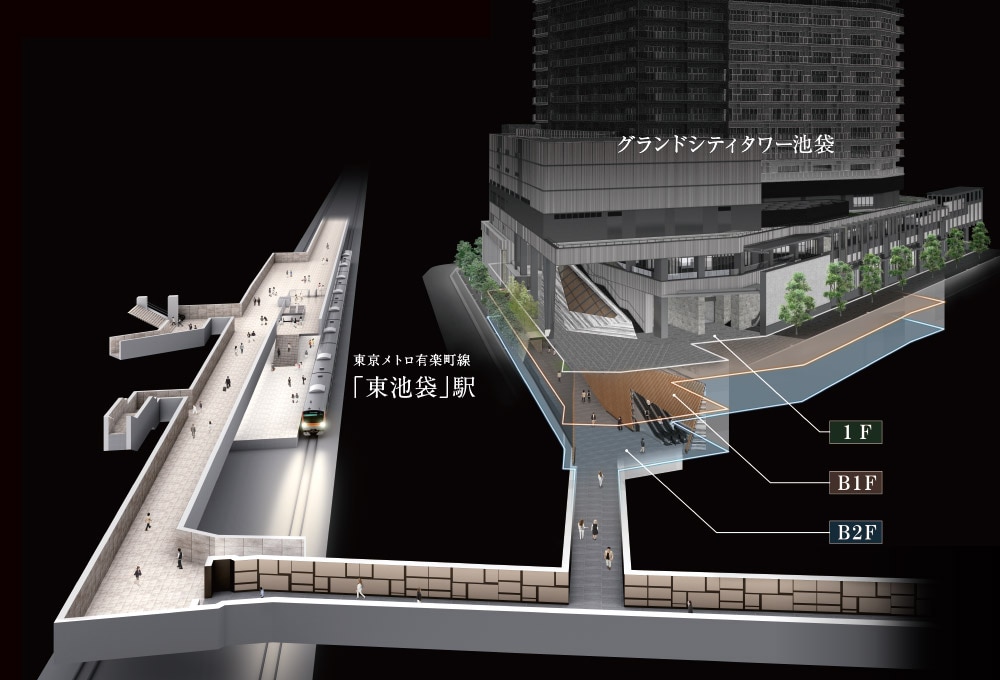 グランドシティタワー池袋 エントランスホール完成��想図